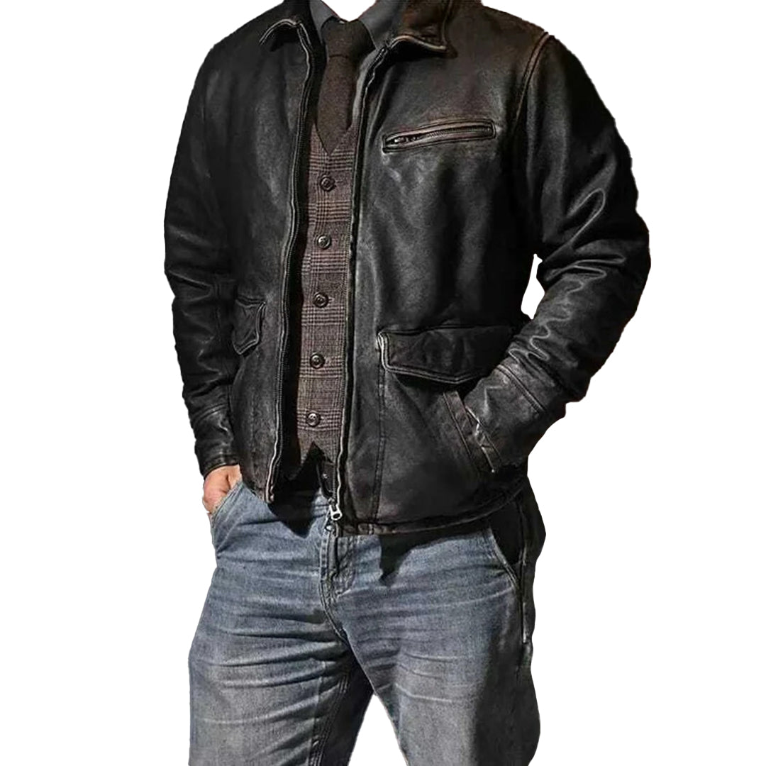 Men's Handmade Vintage Leather Jacket