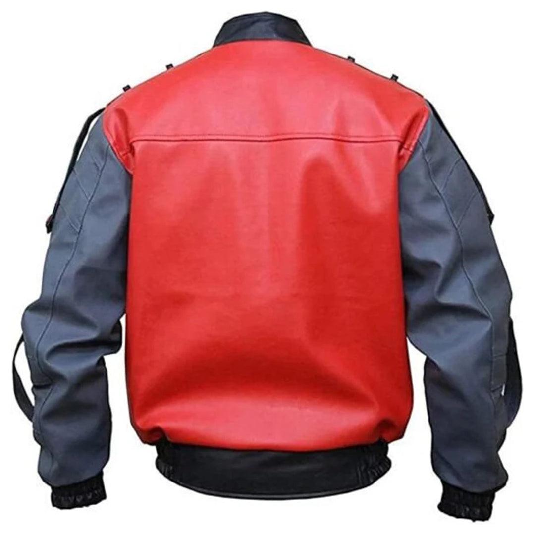 Marty McFly 2 Leather and Wool jacket