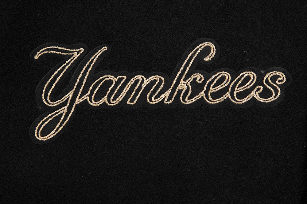 New York Yankees Varsity Jacket Unisex Black Wool Leather Sleeves Bomber Letterman