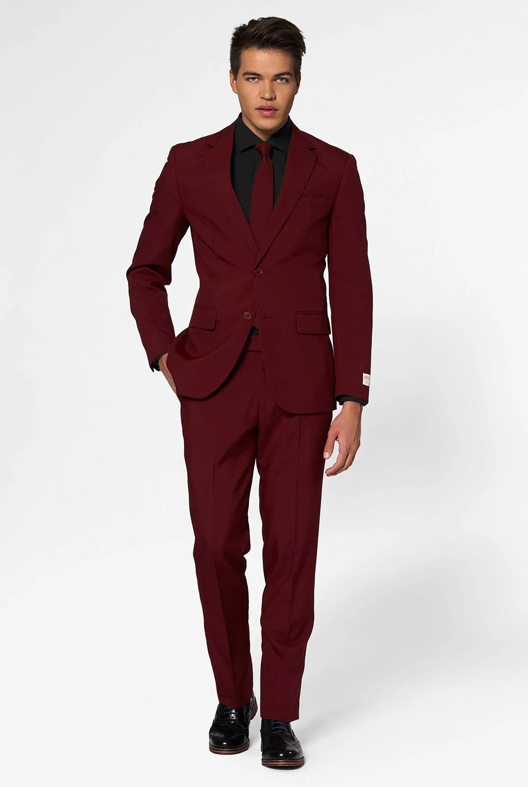 Men’s 2-Piece Suit – Premium Cotton Blend – Two-Button Formal Jacket