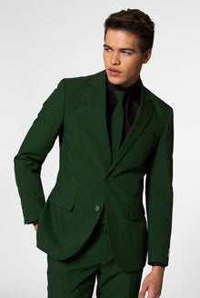 Men’s 2-Piece Suit – Premium Cotton Blend – Two-Button Formal Jacket