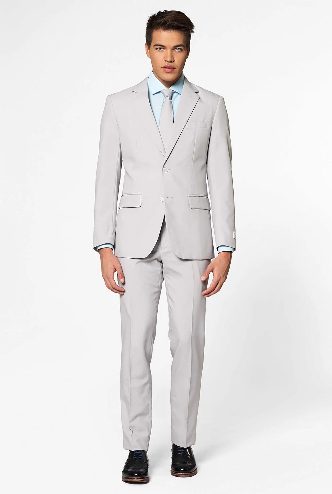 Men’s 2-Piece Suit – Premium Cotton Blend – Two-Button Formal Jacket