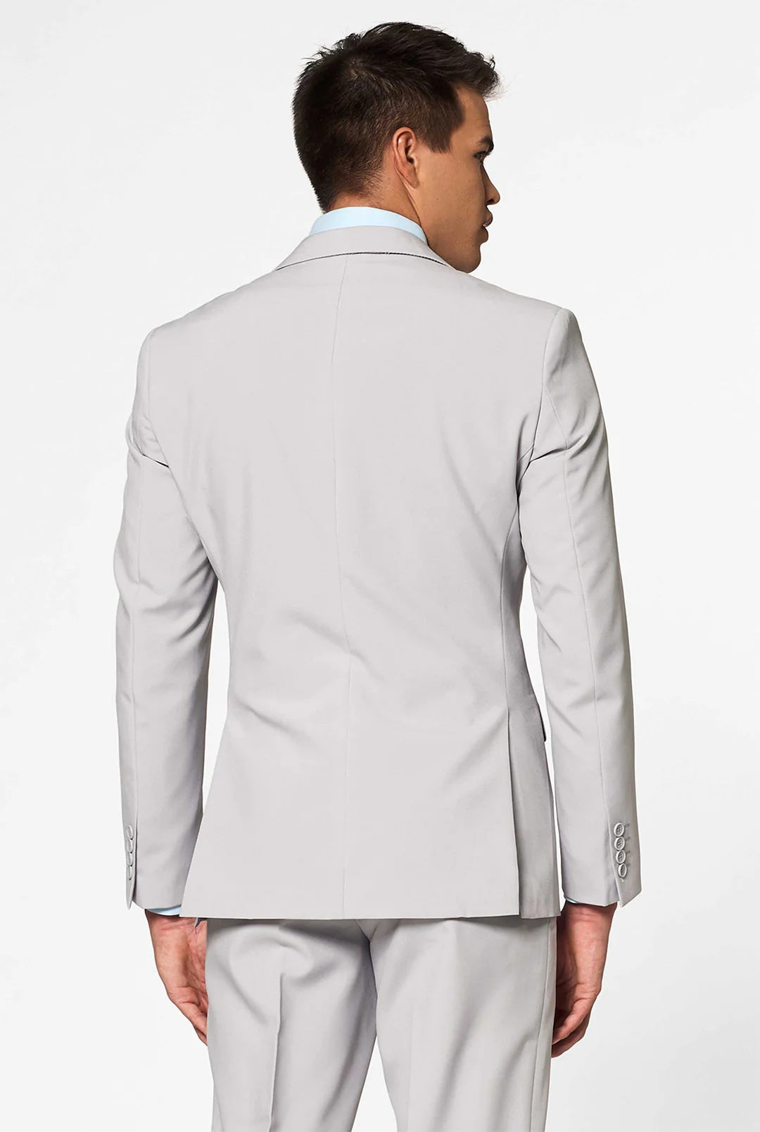 Men’s 2-Piece Suit – Premium Cotton Blend – Two-Button Formal Jacket