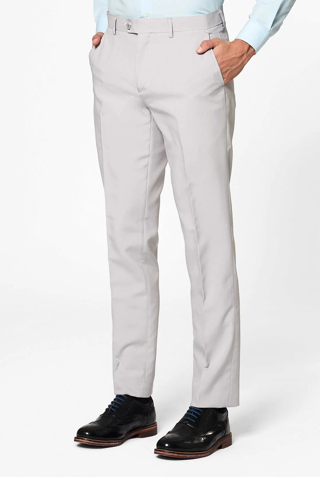 Men’s 2-Piece Suit – Premium Cotton Blend – Two-Button Formal Jacket