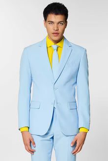 Men’s 2-Piece Suit – Premium Cotton Blend – Two-Button Formal Jacket