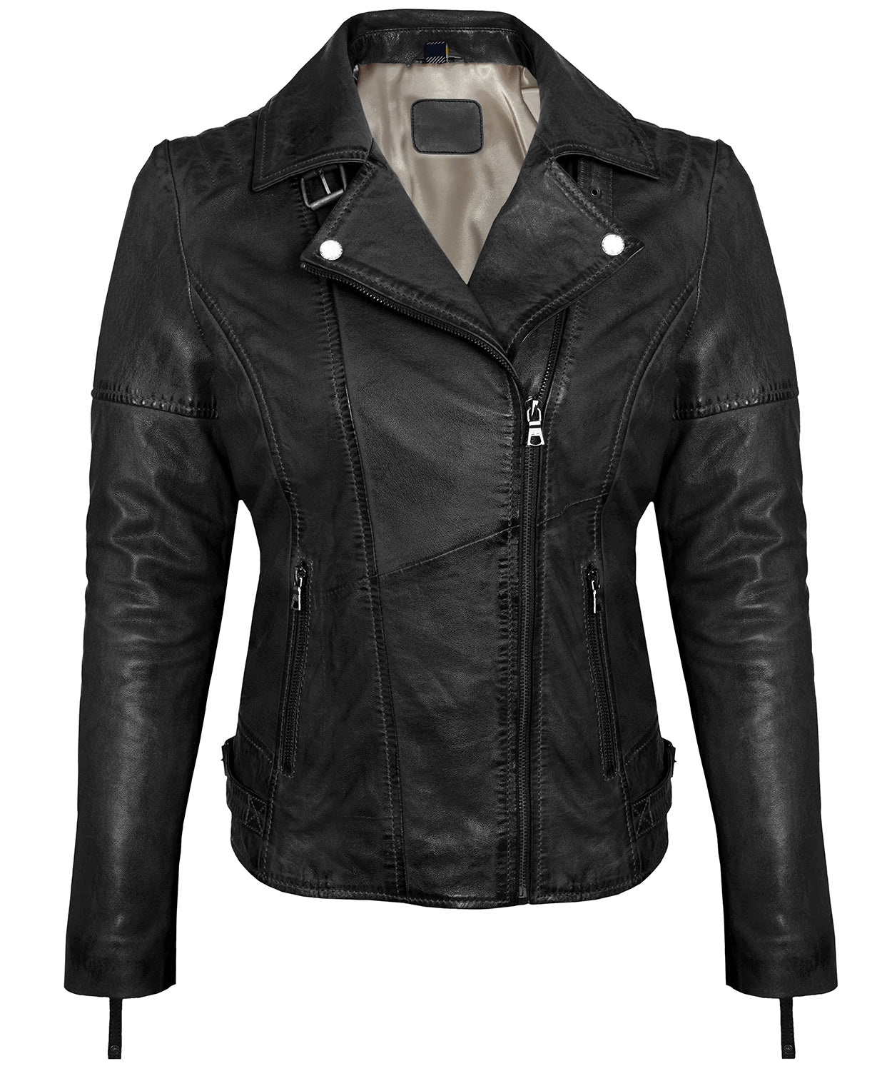 Women's Black Biker Jacket