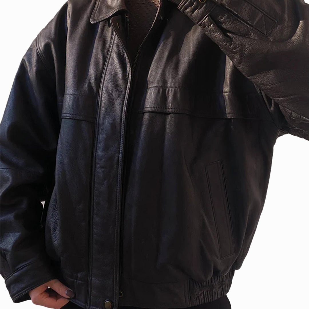 Women Oversize Bomber Handmade Lambskin Soft Real Leather Jacket