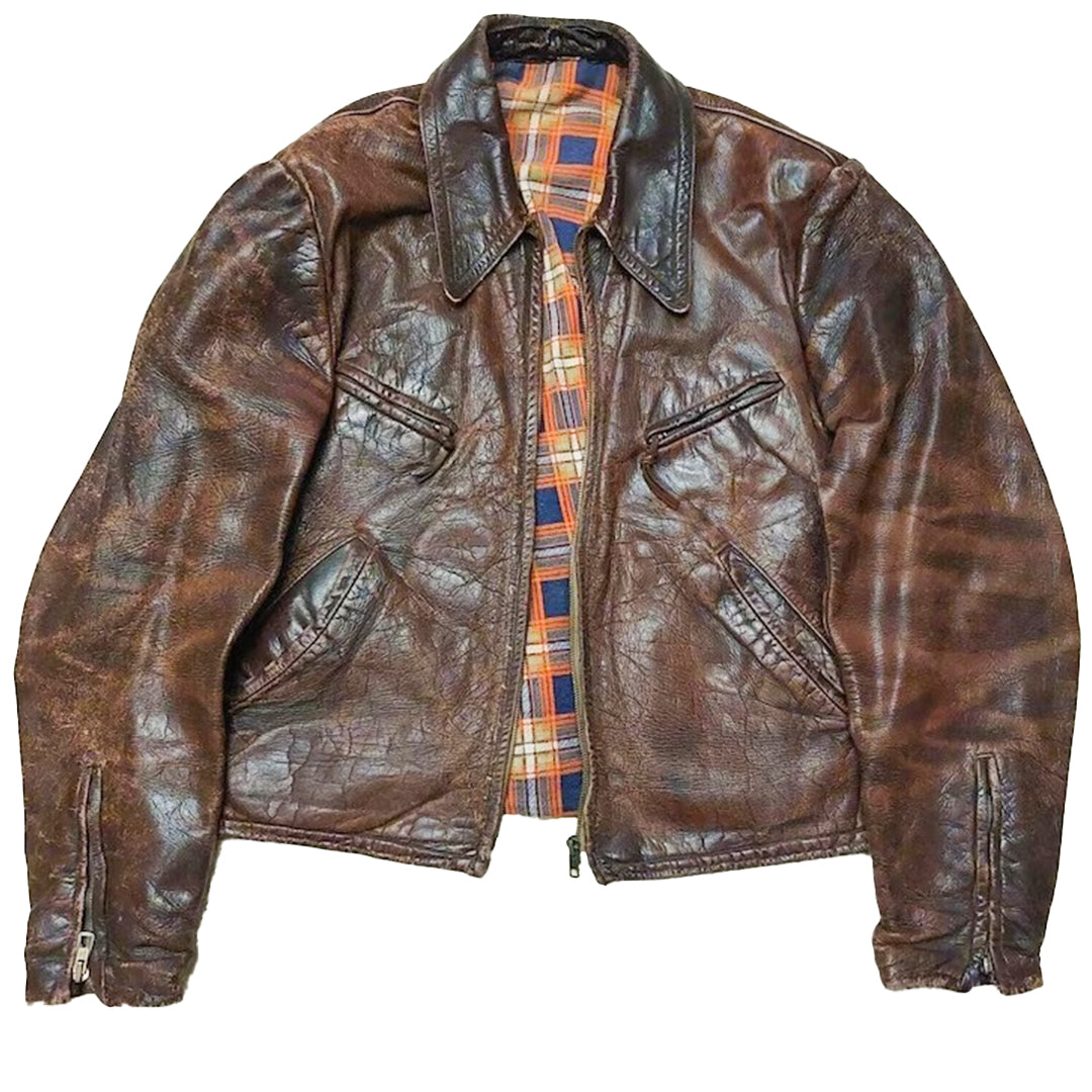 1930s German Style Vintage A2 Leather Jacket Men’s | Streetwear Coat