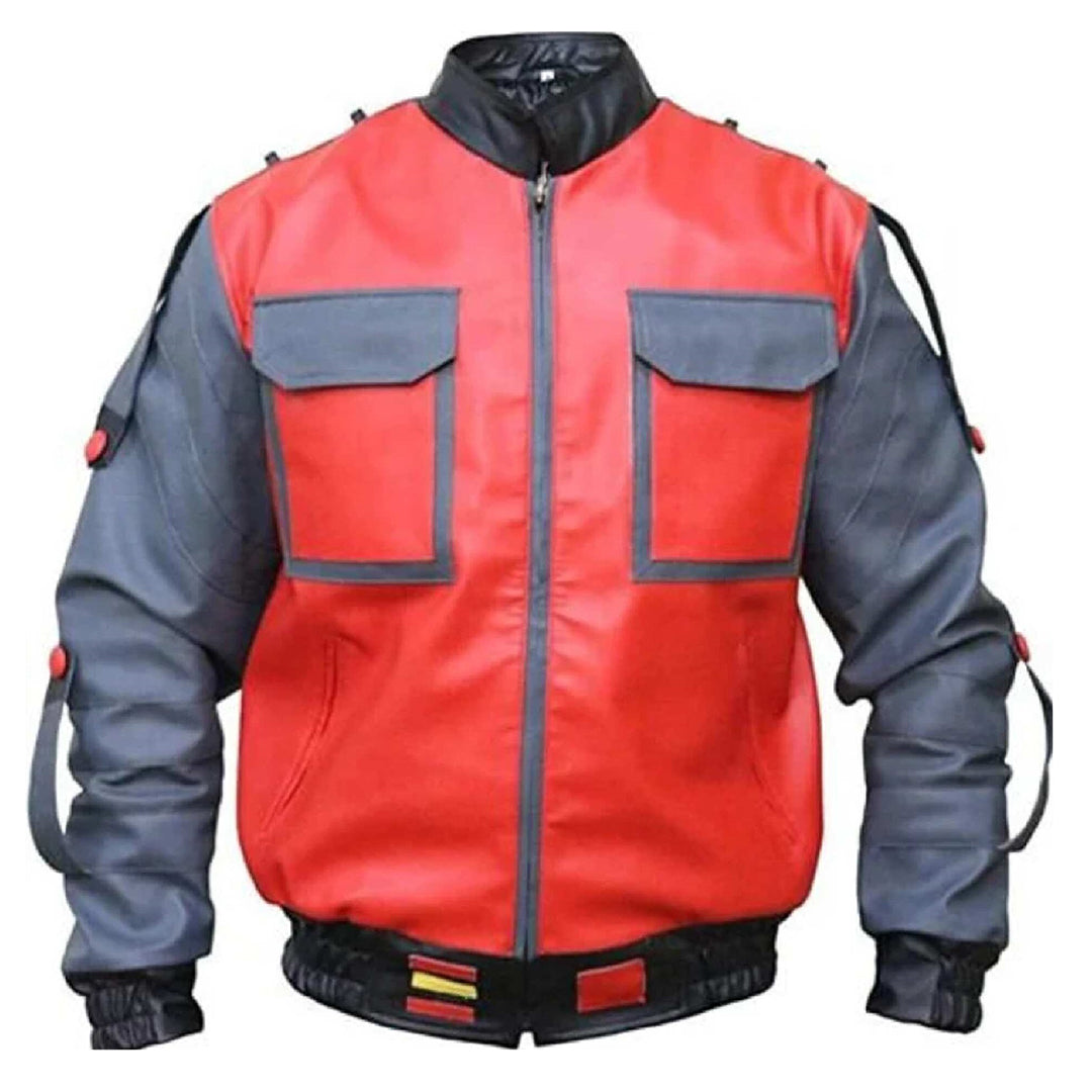 Marty McFly 2 Leather and Wool jacket