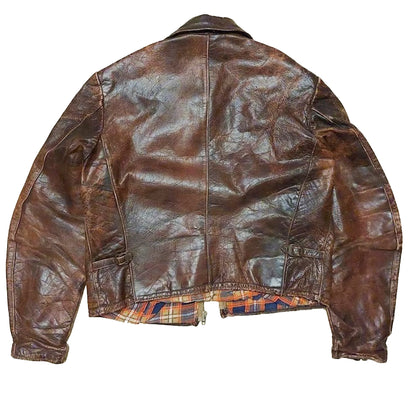 1930s German Style Vintage A2 Leather Jacket Men’s | Streetwear Coat