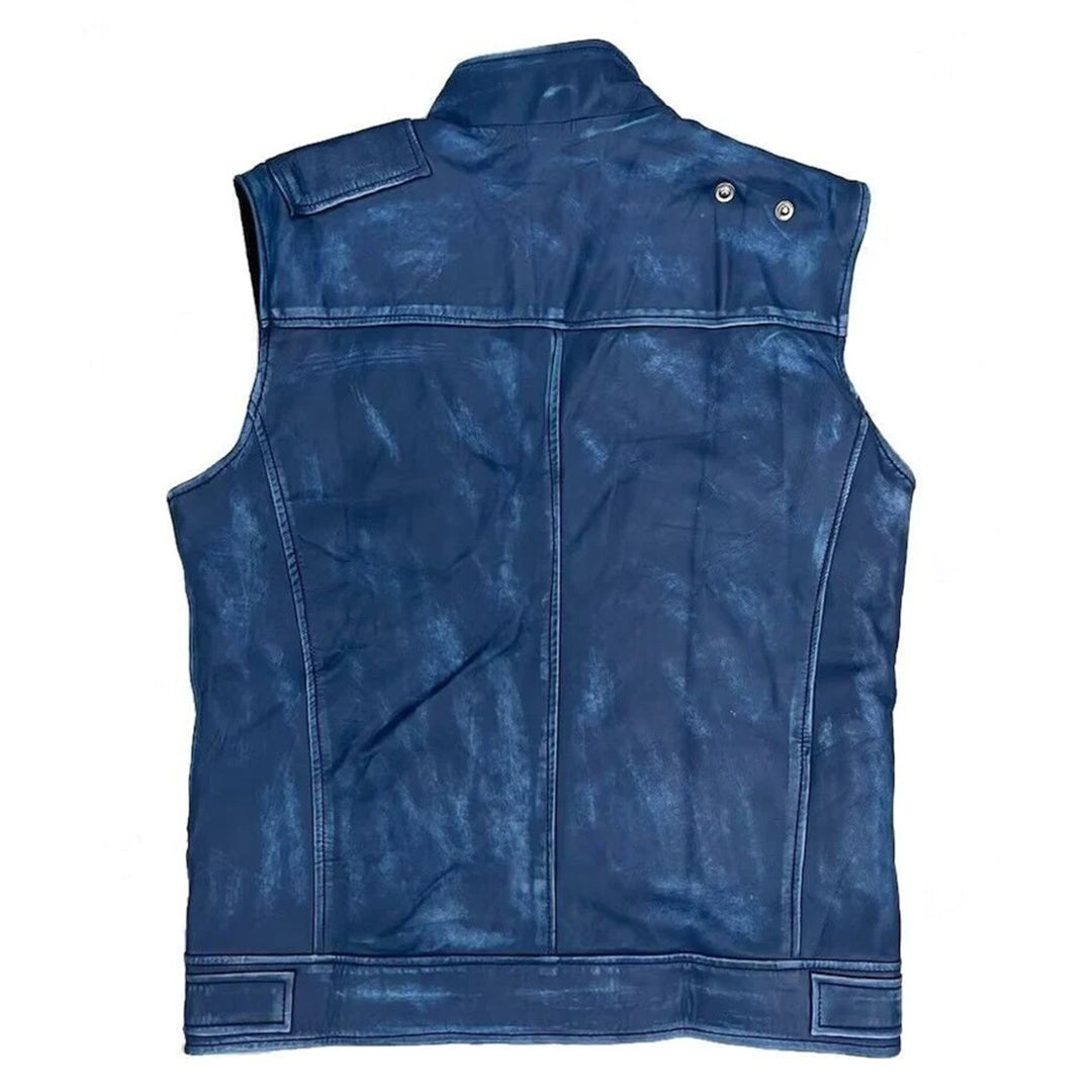 Handmade Cal Kestis Star Wars Jedi Survivor Distressed Leather Vest Jacket Cosplay Costume