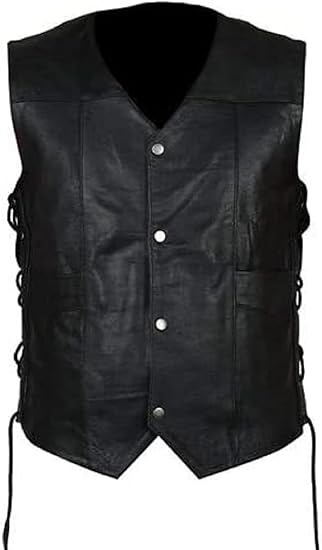 Halloween Angel Wings Leather Vest
