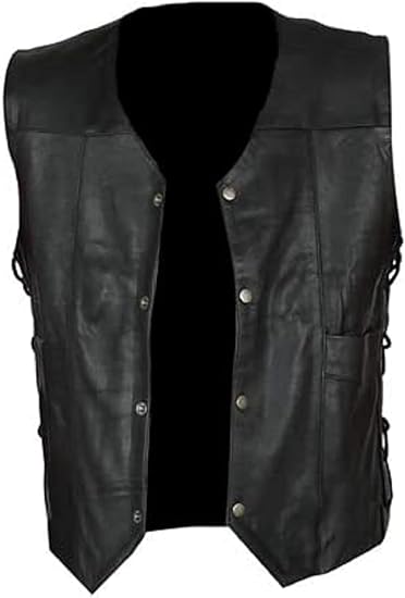Halloween Angel Wings Leather Vest