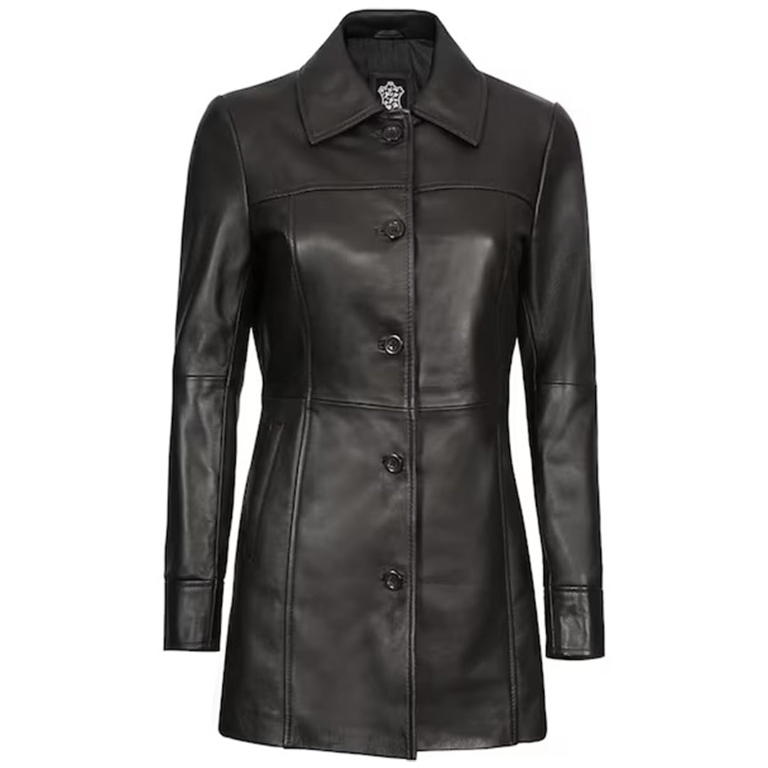 Women Leather Jacket Coat