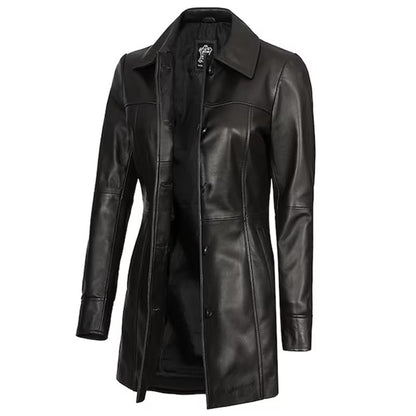 Women Leather Jacket Coat