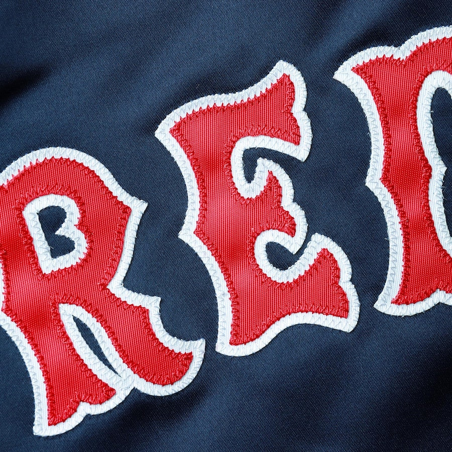 Boston Red Sox Satin Bomber Jacket Lightweight Raglan Full Snap Varsity