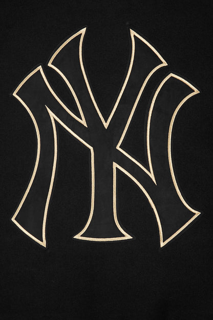 New York Yankees Varsity Jacket Men’s Black Wool Leather Sleeves Bomber Letterman
