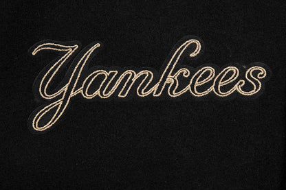 New York Yankees Varsity Jacket Men’s Black Wool Leather Sleeves Bomber Letterman