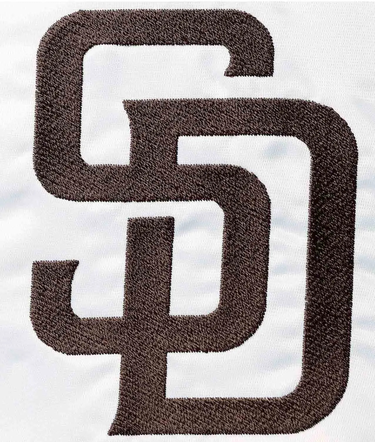 San Diego Padres White Brown Satin Varsity Jacket Full Snap Letterman Bomber