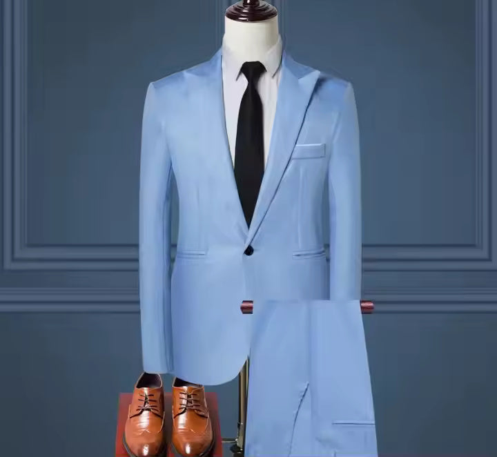 Men’s 2-Piece Premium Cotton Blend Suit, Style Meets Comfort – For Every Occasion