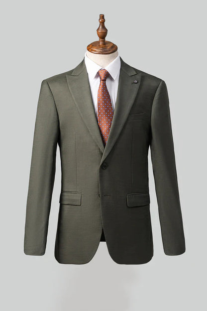 Men’s 2-Piece Formal Suit – Premium Cotton Blend – Classic Business Wear