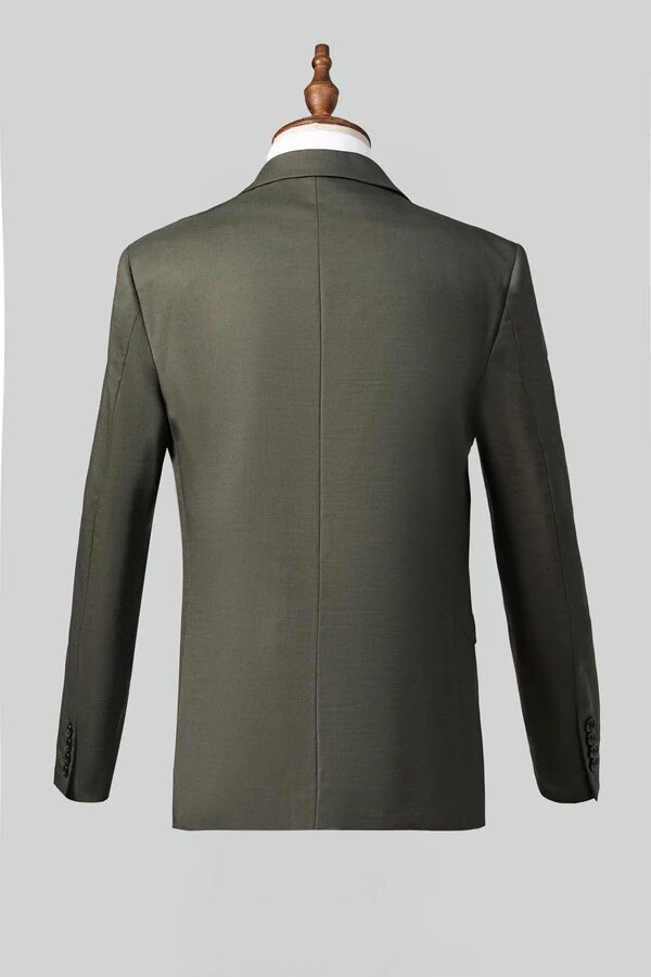 Men’s 2-Piece Formal Suit – Premium Cotton Blend – Classic Business Wear
