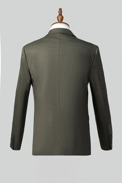 Men’s 2-Piece Formal Suit – Premium Cotton Blend – Classic Business Wear
