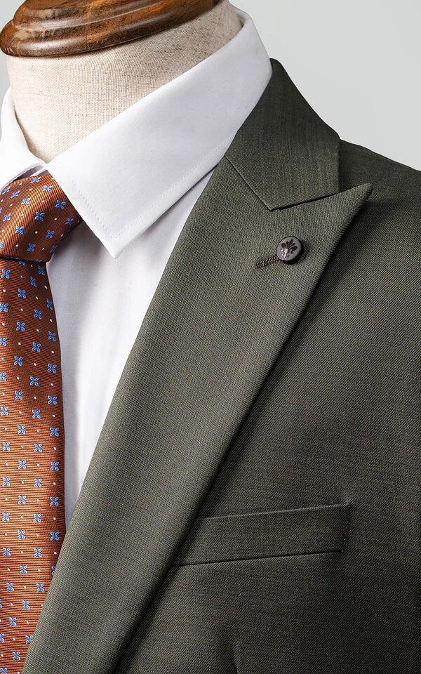 Men’s 2-Piece Formal Suit – Premium Cotton Blend – Classic Business Wear