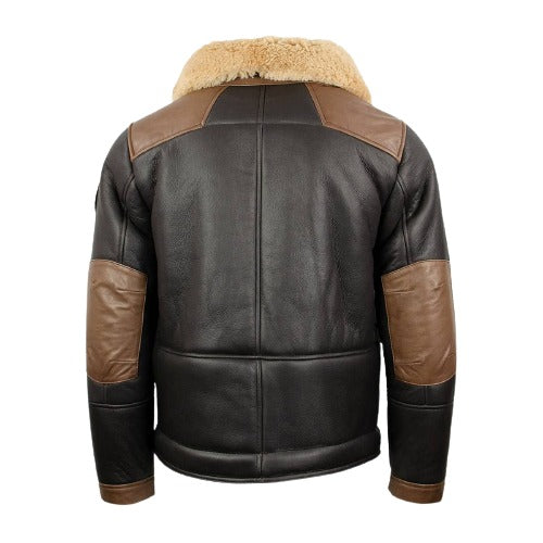 Men’s Air Force Shearling J-20 Pilot Cowhide Flight Bomber Jacket&nbsp;