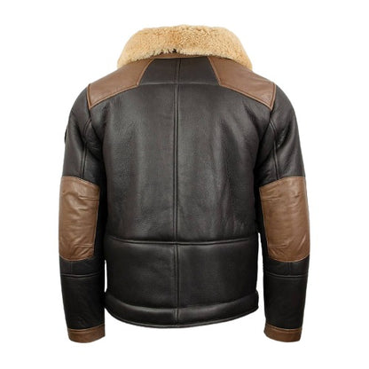 Men’s Air Force Shearling J-20 Pilot Cowhide Flight Bomber Jacket&nbsp;