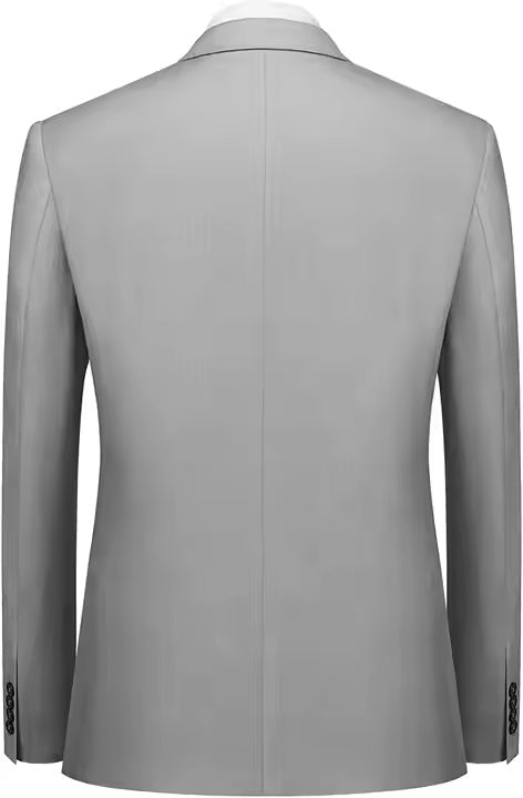 Men’s 3-Piece Suit – Premium Cotton Blend – One-Button Jacket Formal Wear