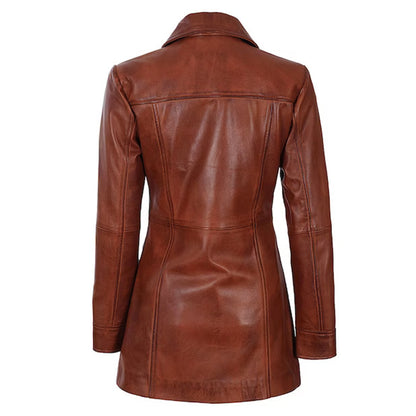 Women Leather Jacket Coat