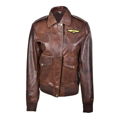 Brie Larson Captain Marvel Carol Danvers Flight Bomber Leather Jacket