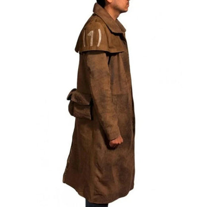 Fallout Veteran NCR Ranger A7 Duster Brown Long Trench Coat