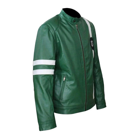 Superhero Tennyson Ben 10 Leather Men, Womens Jacket