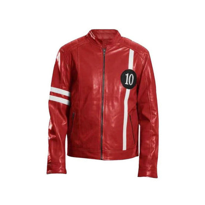 Superhero Tennyson Ben 10 Leather Men, Womens Jacket