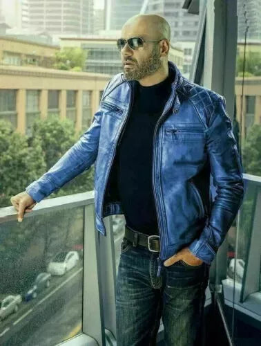 Men's Handmade Fashionable Vintage Leather Jacket, in 10 colors